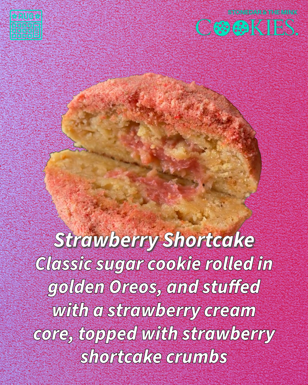 Strawberry shortcake cookies