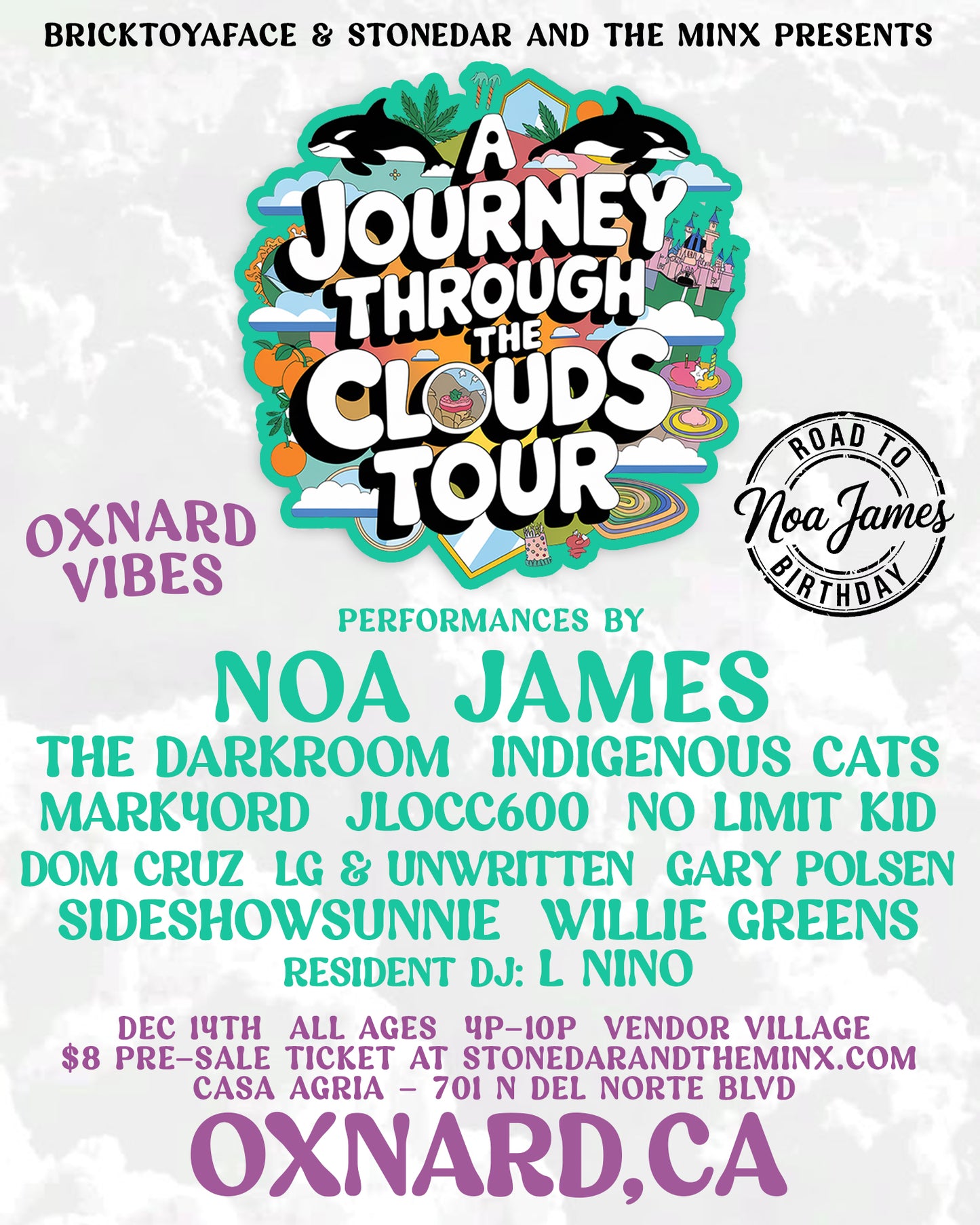 A JOURNEY THROUGH THE CLOUDS TOUR x OXNARD VIBES